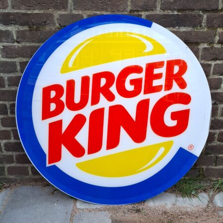 Burger King Logo Plastic Bord - Ø80cm - Origineel | The Dutch Pickers