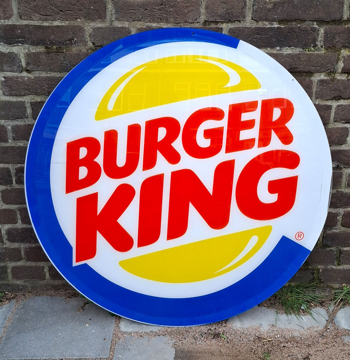 Burger King Logo Plastic Bord - Ø80cm - Origineel | The Dutch Pickers