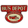 Bus Depot Buckeye Stages Stalen Bord Met Relief - 50 x 35cm | Fiftiesstore