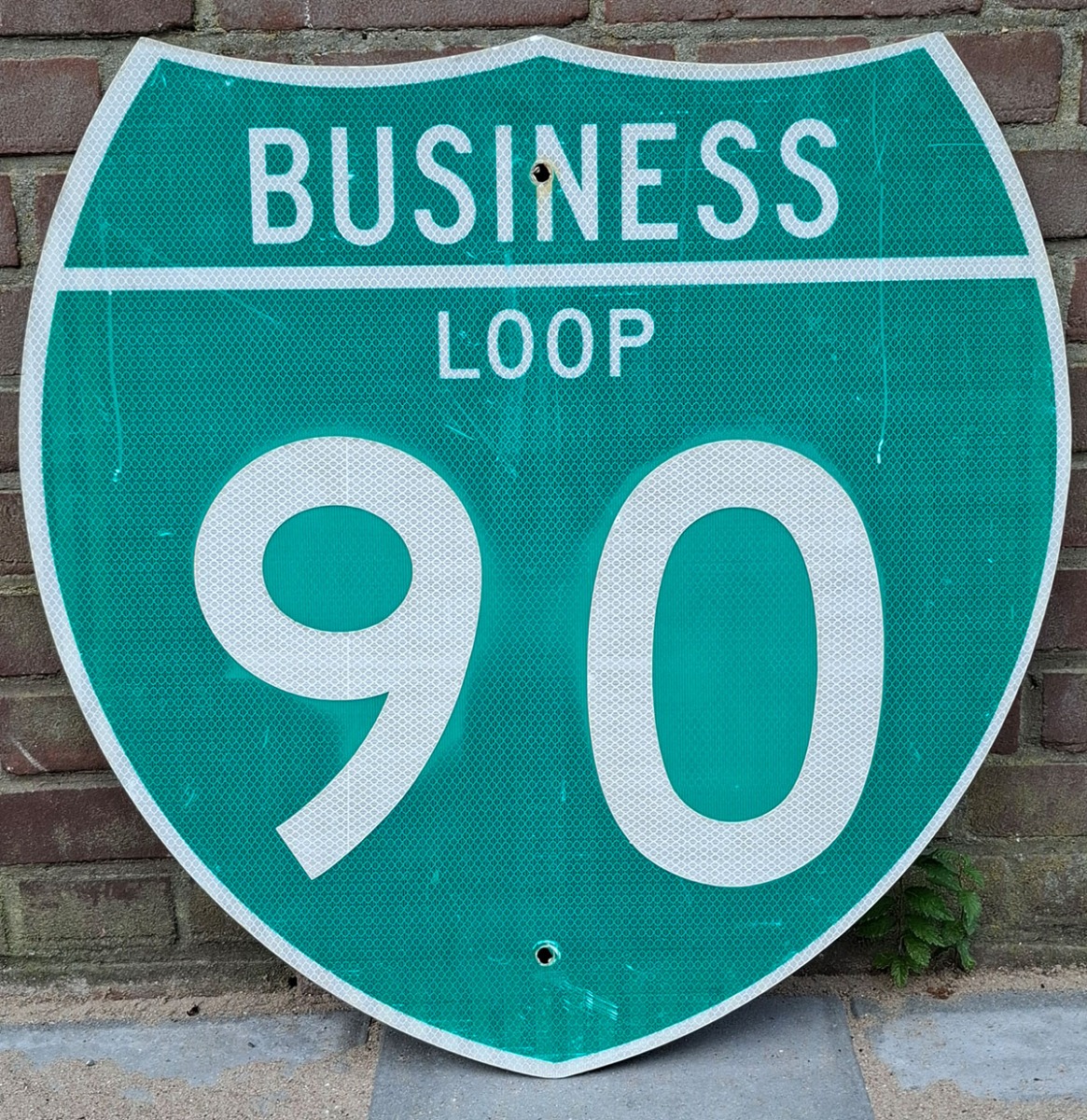 Business Loop 90 Verkeersbord - 61 x 61cm - Origineel | The Dutch Pickers