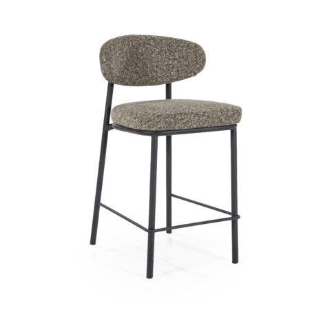 By-Boo Barkruk 'Jari' kleur Groen (zithoogte 66cm) | By-Boo