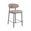 By-Boo Barkruk 'Jari' kleur Taupe (zithoogte 66cm) | By-Boo