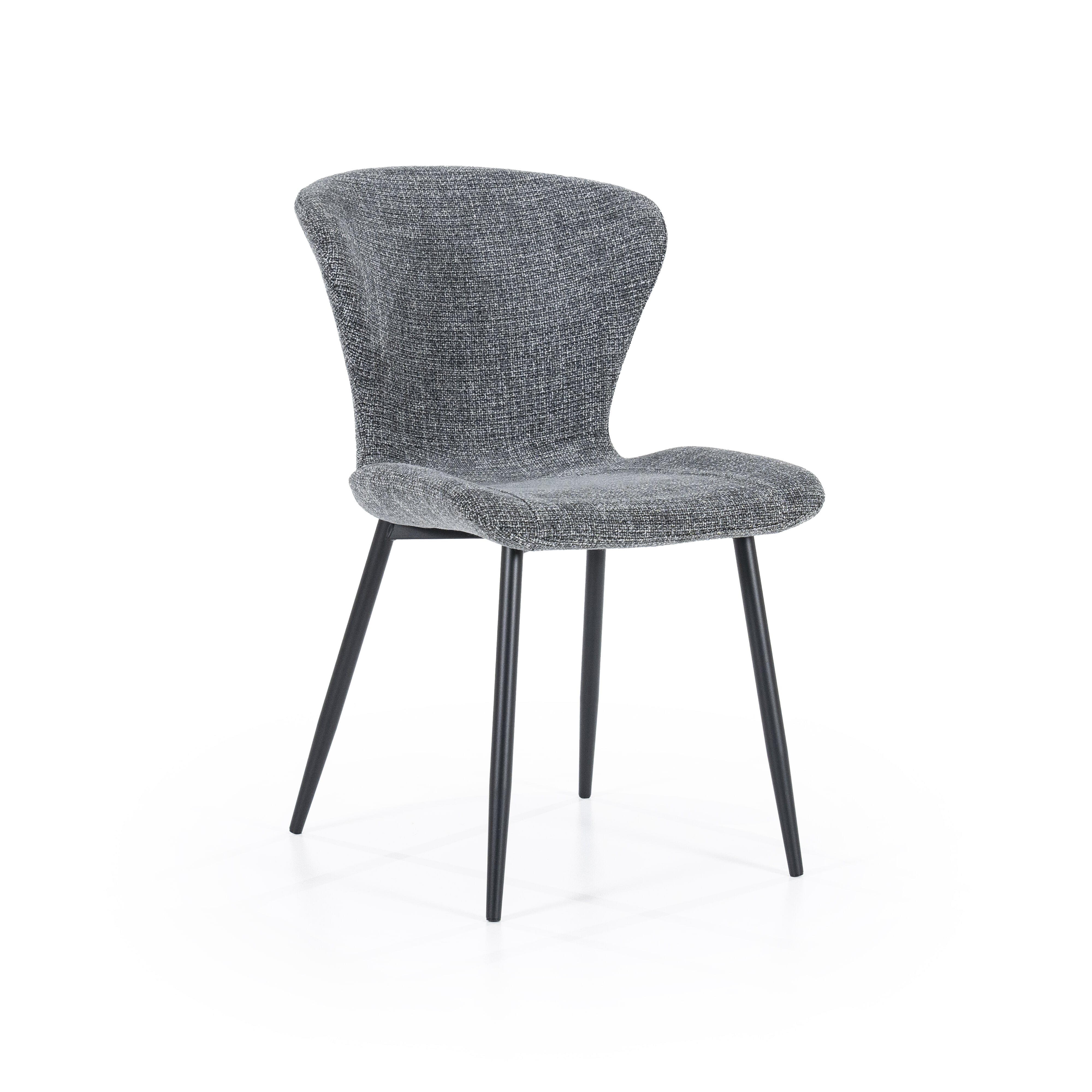 By-Boo Eetkamerstoel 'Spinner' kleur Antraciet | By-Boo