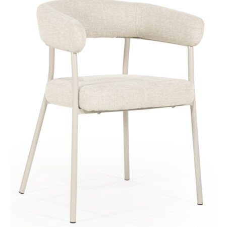 By-Boo Eetkamerstoel 'Yovi' kleur Beige | By-Boo