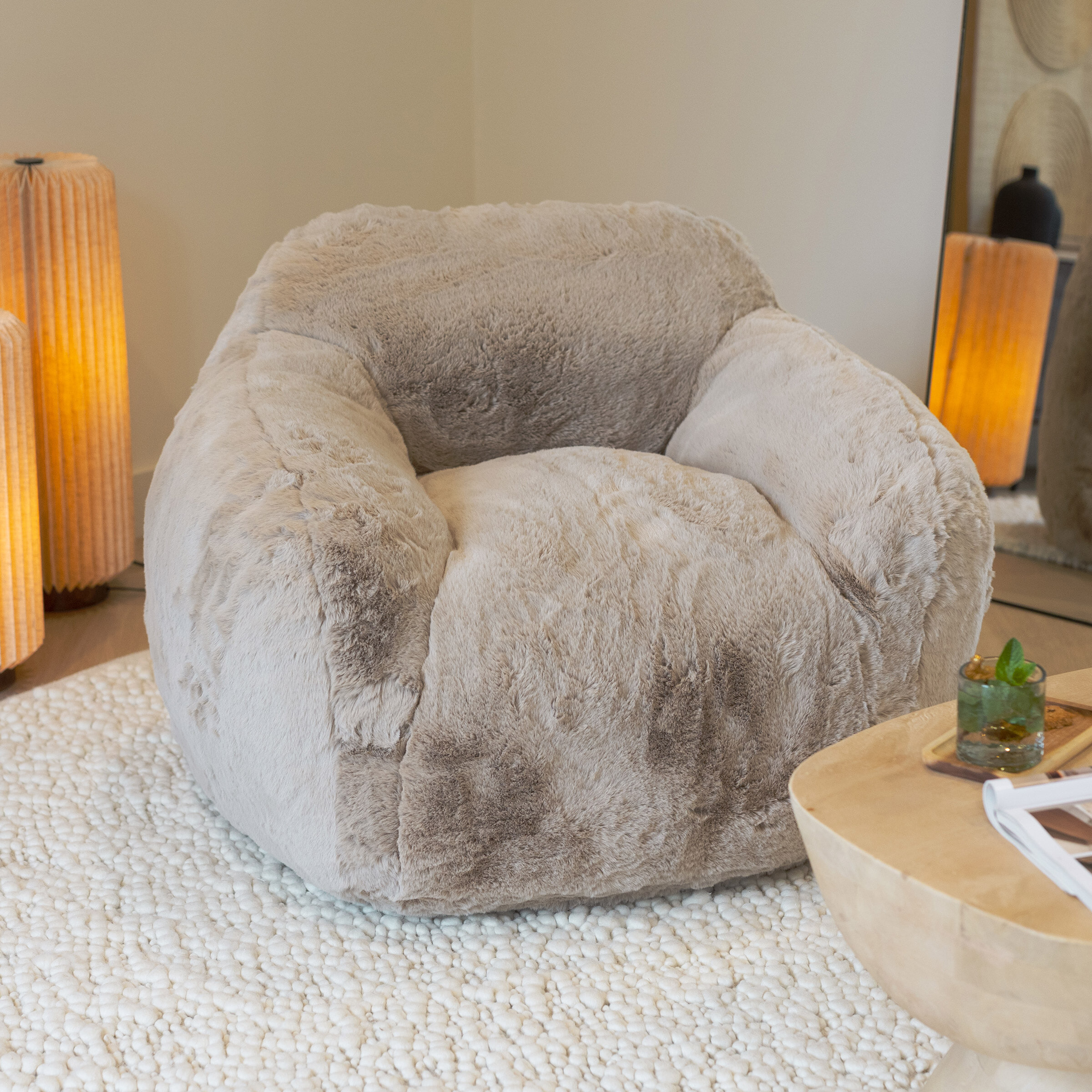 By-Boo Fauteuil 'Hug' Fluffy