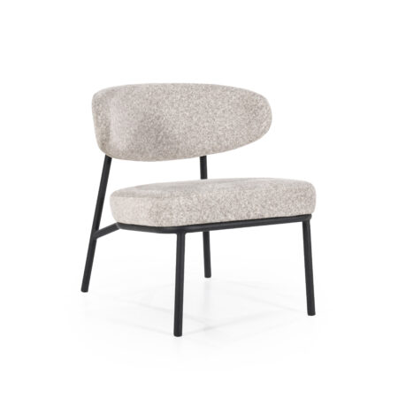 By-Boo Fauteuil 'Jari' kleur Beige | By-Boo
