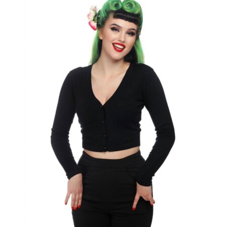 COLLECTIF Kimberley Knitted Bolero Black-XXXL | Collectif