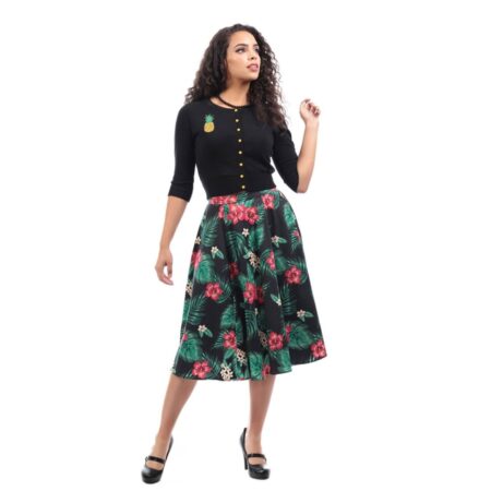 COLLECTIF Matilda Skirt Tropical Paradise -L | 31% korting | Collectif