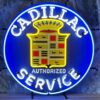 Cadillac Service Neon Verlichting 60 cm - Blauw