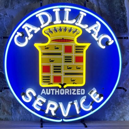 Cadillac Service Neon Verlichting 60 cm - Blauw