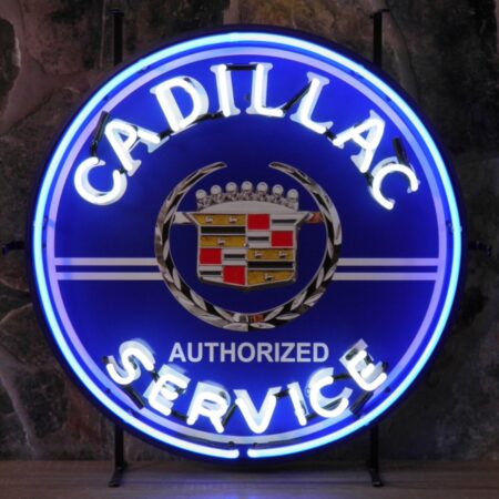 Cadillac Service Neon Verlichting 65 x 65 cm | Cadillac