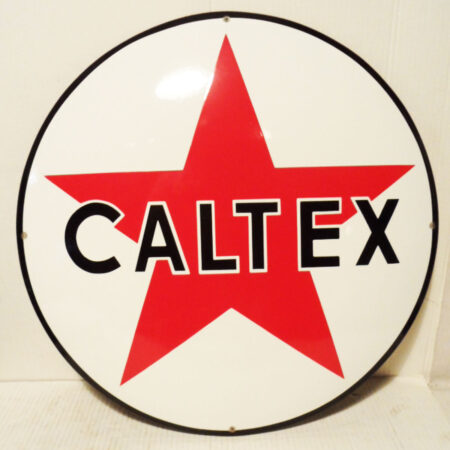 Caltex Logo Emaille Bord 50 cm | Texaco