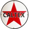 Caltex Logo Rond Emaille Bord 30 cm | Fiftiesstore
