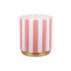 Candy Swirl Poef - Ø40 cm Roze/Wit | Fiftiesstore
