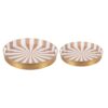 Candy Swirl - Tray Set of 2 Ø31cm/Ø26cm Bruin/Wit | Fiftiesstore
