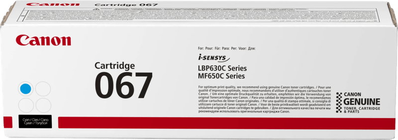 Canon 067 Toner Cyaan