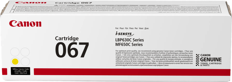 Canon 067 Toner Geel