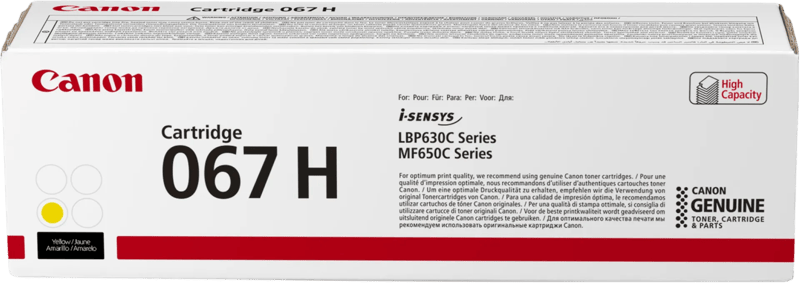 Canon 067H XL Toner Geel