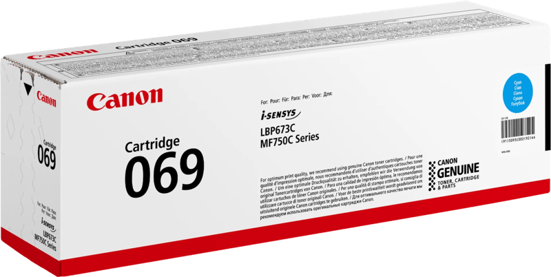 Canon 069 Inkt Toner Cyaan