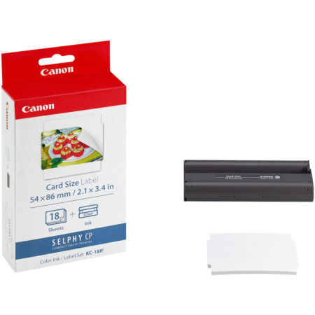 Canon KC-18IF-kleureninkt + 54 x 86 mm stickerpapier