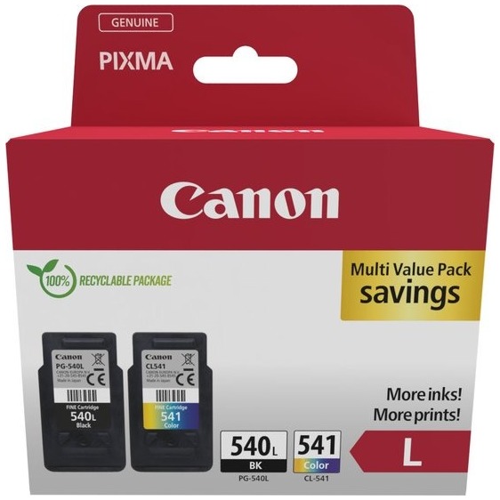 Canon PG-540L + CL-541 Cartridges Combo Pack Inkt | Canon
