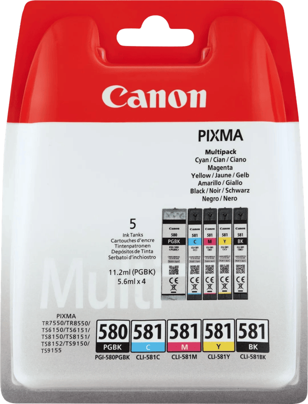 Canon PGI-580/CLI-581 Cartridges Combo Pack