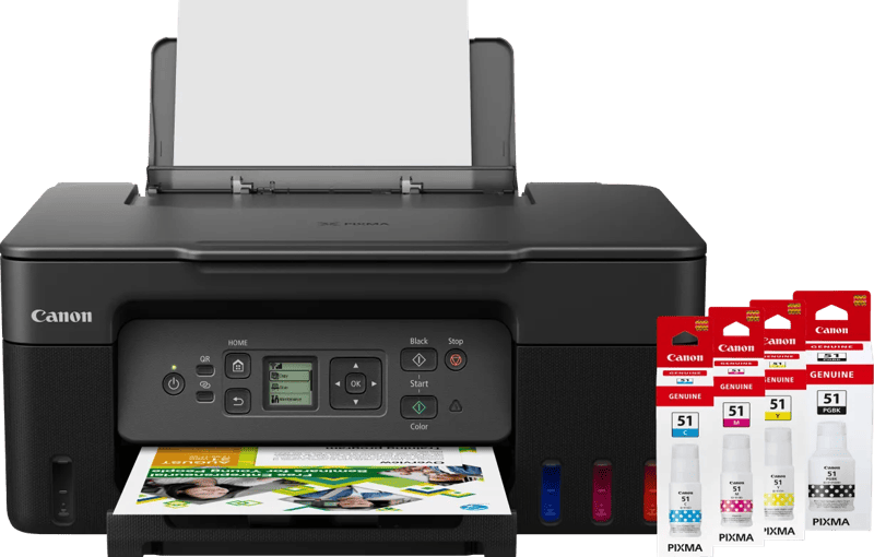 Canon PIXMA G3570 + 1 set extra inkt