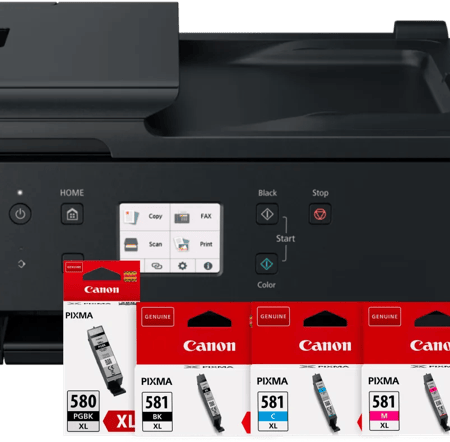 Canon PIXMA TR7650 + 1 set extra XL cartridges