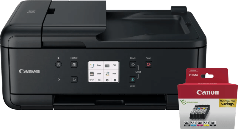 Canon PIXMA TR7650 + 1 set extra cartridges
