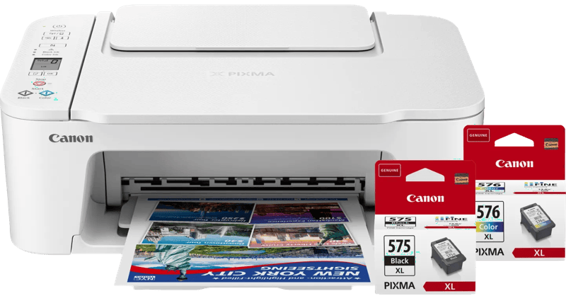 Canon PIXMA TS3751i + 1 set extra XL cartridges