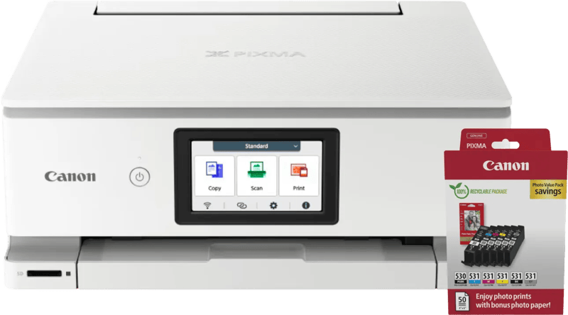 Canon PIXMA TS8751 + 1 set extra cartridges + fotopapier