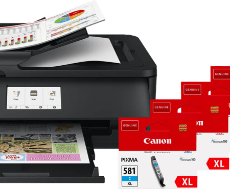 Canon PIXMA TS9550a + 1 set extra XL cartridges