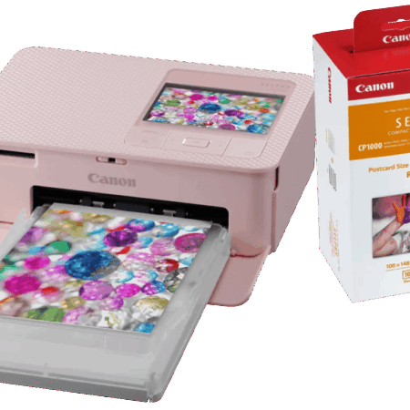 Canon SELPHY CP1500 Roze + Canon RP-108 Inkt Cassette/Papier Set 108 vel
