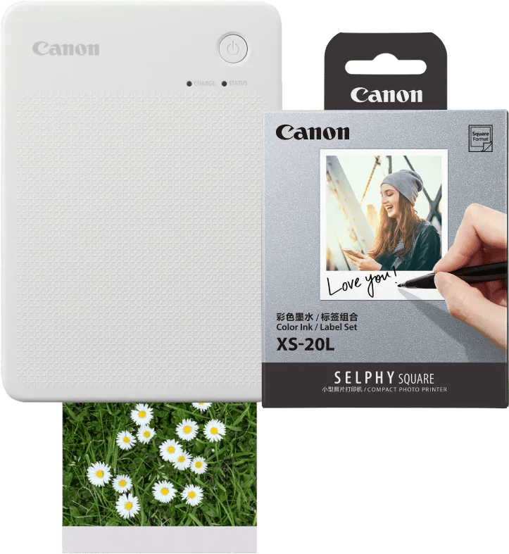 Canon SELPHY QX20 Wit + Canon papier XS-20L (20 stuks)