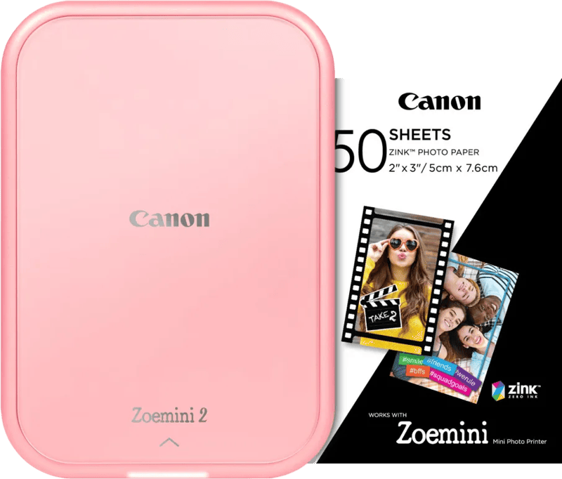 Canon Zoemini 2 Roze + 50 vellen fotopapier