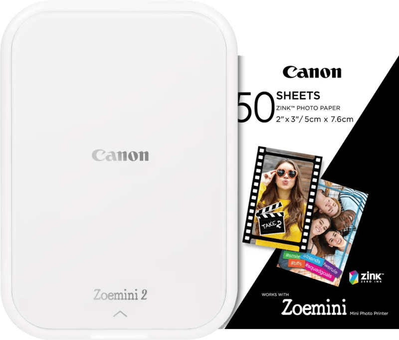 Canon Zoemini 2 Wit + 50 vellen fotopapier