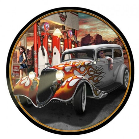 Canyon Hot Rod Frontier Gas Zwaar Metalen Bord | Fiftiesstore