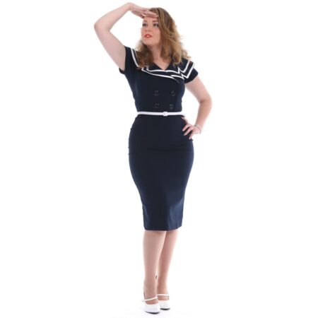 Captain Pencil Dress Navy-XXXL | 50% korting | Tatyana