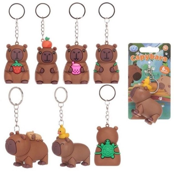 Capybara Sleutelhanger 3d 4-5cm |