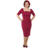 Cara Dress Three Quarter Sleeves Luxe Crepe