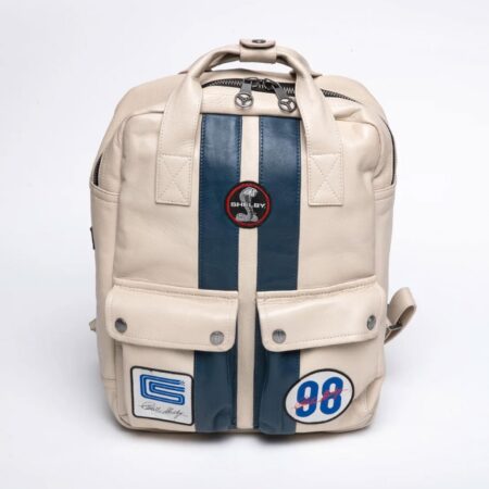 Carroll Shelby GT40 Rugtas Schaapsleer - Ecru | Carroll Shelby