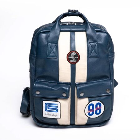 Carroll Shelby GT40 Rugtas Schaapsleer - Royal Blue | Carroll Shelby