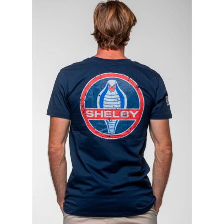 Carroll Shelby '1966' T-Shirt Blue Marine-3XL | Carroll Shelby