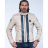 Carroll Shelby 'Classic Cut' Sheepskin Leather Jacket Ecru-3XL | Carroll Shelby