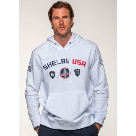 Carroll Shelby 'Mustang' Sweater White-2XL | Carroll Shelby