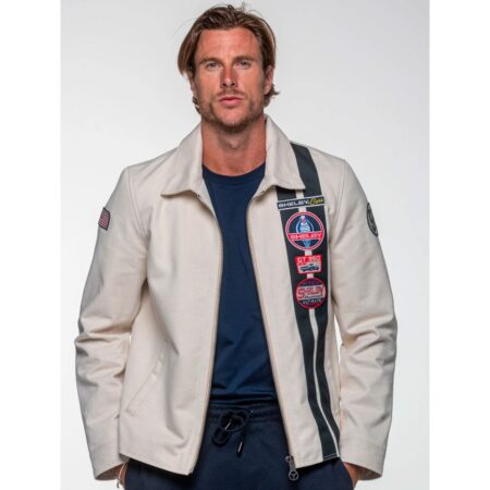 Carroll Shelby 'Snake' Canvas Jacket Ecru-3XL | Carroll Shelby