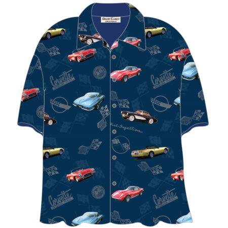 Cars Shirt Corvettes Camp-XXXL | Chevrolet