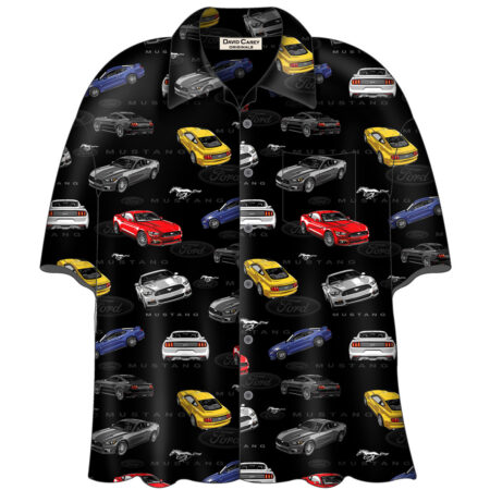 Cars Shirt Ford 2015 Mustang Camp Black-XXXL | David Carey