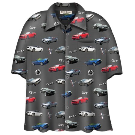Cars Shirt Ford New Mustangs Camp-XXXL | Ford