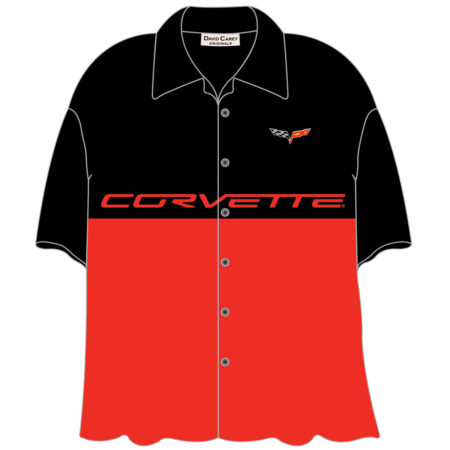 Cars Shirt Split C6 Corvette Black/Red-XXL | 24% korting | David Carey